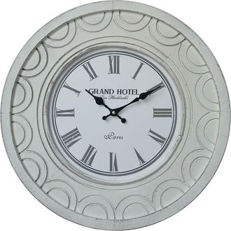 Mobili Rebecca Mobili Rebecca - Rebecca Mobili Reloj De Pared Grande Relojes Shabby Mdf Blanco Para Cocina Sal&oacute;n