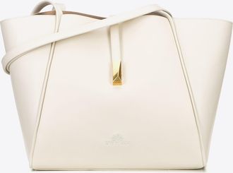 Wittchen Dames leren shopper met uitneembaar zakje, cr&egrave;me, natuurlijk leer