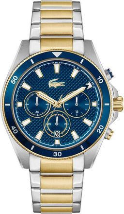 Lacoste Mainsail Chronograph Two-Tone Bracelet Watch, 43mm in Two Tone at Nordstrom