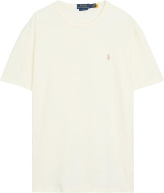 Polo Ralph Lauren Logo-embroidered Cotton T-shirt - Cream - XL