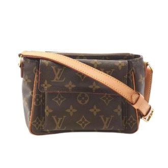 Louis Vuitton Pre-owned Viva Cite PM Monogram Coated Canvas Schoudertas - Dames - Pre-owned - Bruin - Maat: ONE Size Leer