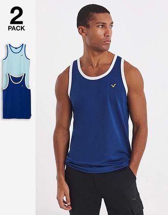 Voi 2 Pack Contrast Vests Long