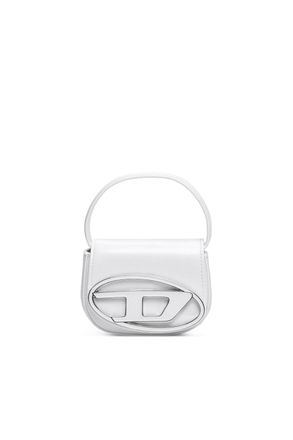 Diesel 1DR XS-Iconic mini bag with D logo plaque - Handbags - Woman - White