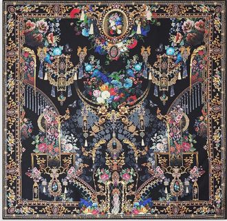 Camilla Night Garden Silk Twill Scarf