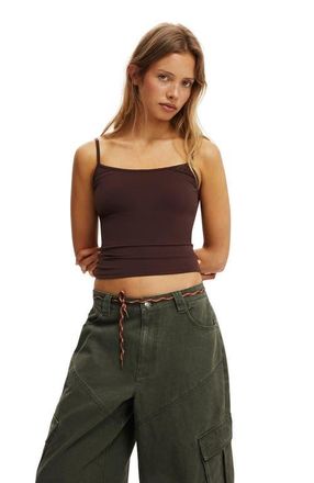 Cotton On Womens Hold Me Cami in Dark Oak at Nordstrom, Size Xxx-Small