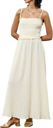 FRNCH Marianne Backless Dress In Butter