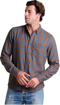 Toad&Co Airsmyth Long Sleeve Shirt Mens Clothing Partridge Two Color Plaid : 2XL, Polyester/Cotton