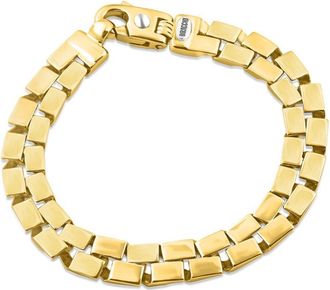 Pompeii3 Mens Solid 14k Gold (41grams) or Platinum (67gram) 9.5mm Bracelet 8.5