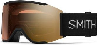 Smith Squad Mag Medium Fit ChromaPop Low Bridge Snow Goggles in Black /Pro Photochromic Gold at Nordstrom