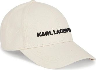 Karl Lagerfeld K/Essential cap - women - Cotton/Recycled Cotton - One Size - Neutrals