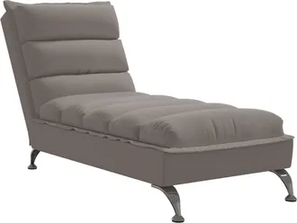 vidaXL Sof&aacute; Div&aacute;n Con Cojines Tela Gris Taupe Vidaxl