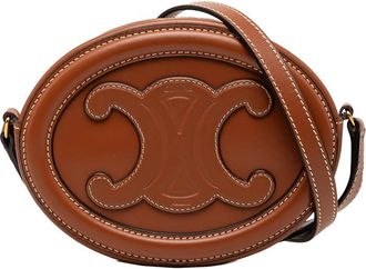 Celine Pre-owned Celine Small Calfskin Cuir Triomphe Oval Crossbody Ladies OP38BI1QNAR7Q7RQ