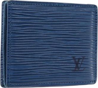 Louis Vuitton Pre-owned Wallets, female, Blue, Size: ONE SIZE Pre-owned Leather Wallet
