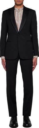Giorgio Armani Mens Tuxedo Virgin Wool, Black Suits