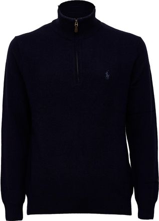 Polo Ralph Lauren Merino Ribbed Half-Zip Wool Pullover