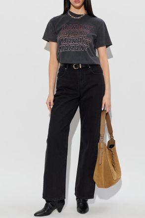 Isabel Marant Dromie Jeans, Womens, Black