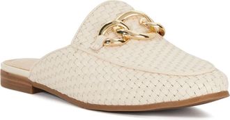 Dune London Womens Ladies Glossed - Textured Metal Trim Ballet Flats - Beige - Size UK 7