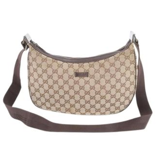 Gucci Pre-owned Cross Body Bags, female, Beige, Size: ONE SIZE Pre-owned Vintage Canvas Shoulder Bag