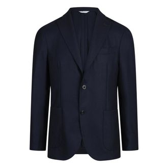 Boglioli Blazer in Lana Vergine Monopetto - - Jackets - Uomo - Blu - L