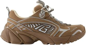 Balmain Neutrale Leren Sneakers - Cosmic Dust - Dames - Sneakers - Beige - 40 EU - Leer - Schoenen