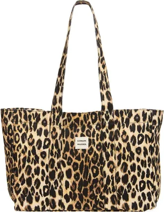 Damson Madder Leopard Canvas Tote at Nordstrom
