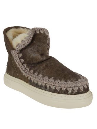 Mou Double-Face Sheepskin Crochet Boots
