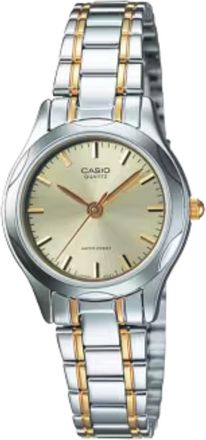 Casio Womens Two-Tone Stainless Steel Bracelet Analog Watch Champagne Dial - LTP-1275SG-9A