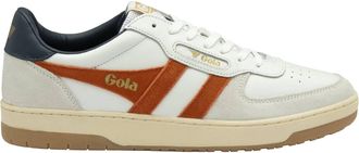Gola Mens Hawk Past Season Trainers Sneakers In White/moody Orange/navy