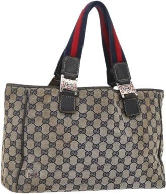 Gucci Pre-owned Vintage Tote Bag - Dames - Vintage Handtas - Blauw - ONE Size - Vintage