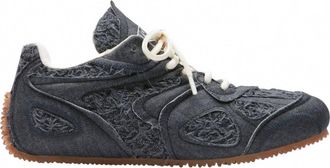 Axel Arigato Mens Slow Runner Denim Sneakers In Black