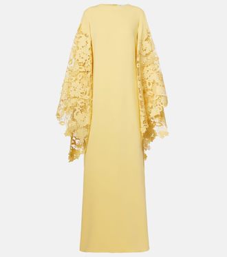 Oscar De La Renta Floral silk-blend kaftan