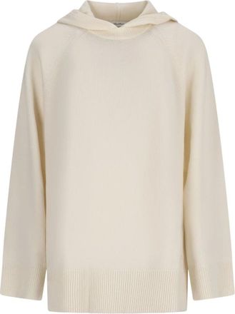 Max Mara Mxmefebo Gebreide trui met ronde hals - Dames - Truien - Wit - Maat: M Kasjmier