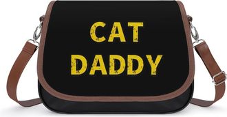 Generic Cat Daddy Fashion Womens Crossbody Bags Novelty Handbag Shoulder Bag Purse