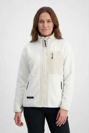 Icepeak Fleecejacke ICEPEAK AGENE, Damen, Gr. XXL, natural wei&szlig;, Obermaterial: 100% Polyester, Jacken Fleecejacke