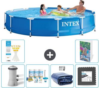 Intex Piscina Con Estructura Redonda - 366x76 Cm - 7-piezas S233
