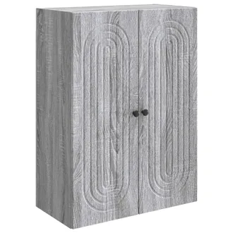 vidaXL Armario De Pared Sonoma Gris 66 X 34,5 X 90 Cm Vidaxl