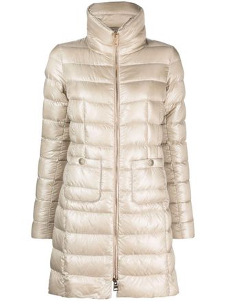 Herno Maria quilted coat - Neutrals