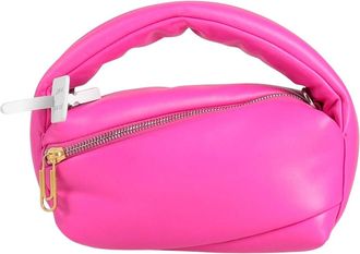 Off-white Womens Pump Pouch 19 Fuchsia - Cream Leather - One Size
