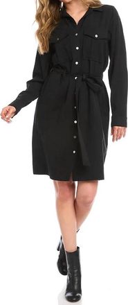 Karen Kane Brandi Shirtdress In Black