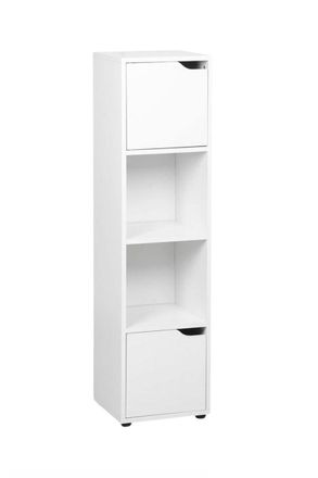 Regalos Miguel Estanter&iacute;as - Estantanter&iacute;a Ivar 4 Compartimentos Con 2 Puertas - Blanco