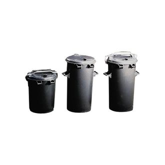 OPV Beauty Opv - Cubo De Baena De Pl&aacute;stico Antracita - 110l