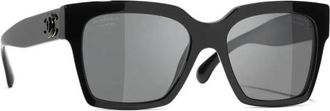 Chanel Sunglasses, female, Black, Size: 54 MM Butterfly Sunglasses