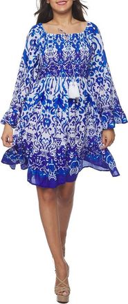 Ranee’s Long Sleeve Tiered Dress in Blue at Nordstrom Rack