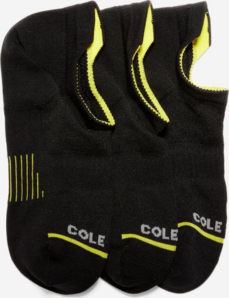 Cole Haan Womens ZER&Oslash;GRAND 3-Pair Liner Socks - Black