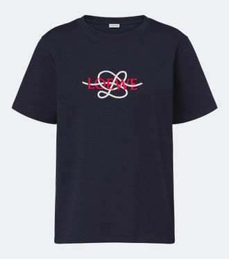 Loewe Logo cotton-blend jersey T-shirt