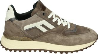 Floris Van Bommel Taupe Su&egrave;de Vrijetijdsschoenen met Rubberen Zool - Heren - Sneakers - Beige - 41 1/2 EU - Su&egrave;de - Schoenen