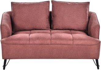 Beliani Beliani - Sof&aacute; 2 Plazas Tapizado Poli&eacute;ster Acolchado Borgo&ntilde;a Hobro