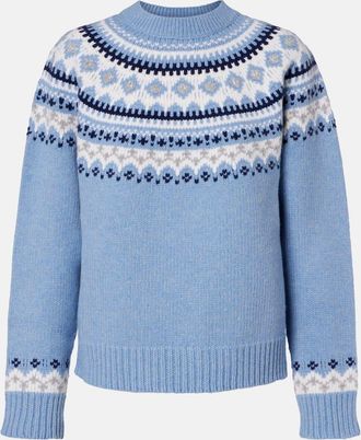 Miu Miu Fair Isle virgin wool jacquard sweater