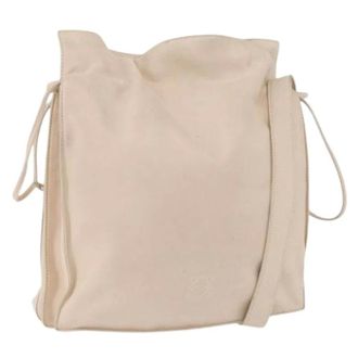 Loewe Pre-owned Shoulder Bag - Dames - Pre-owned - Beige - Maat: ONE Size Leer