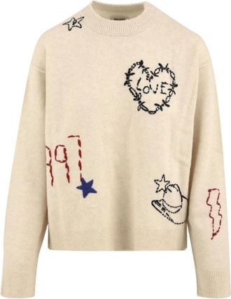 Zadig&Voltaire Markuz Cashmere Sweater - Dames - Cashmere truien - Beige - M - Denim - Truien & Vesten